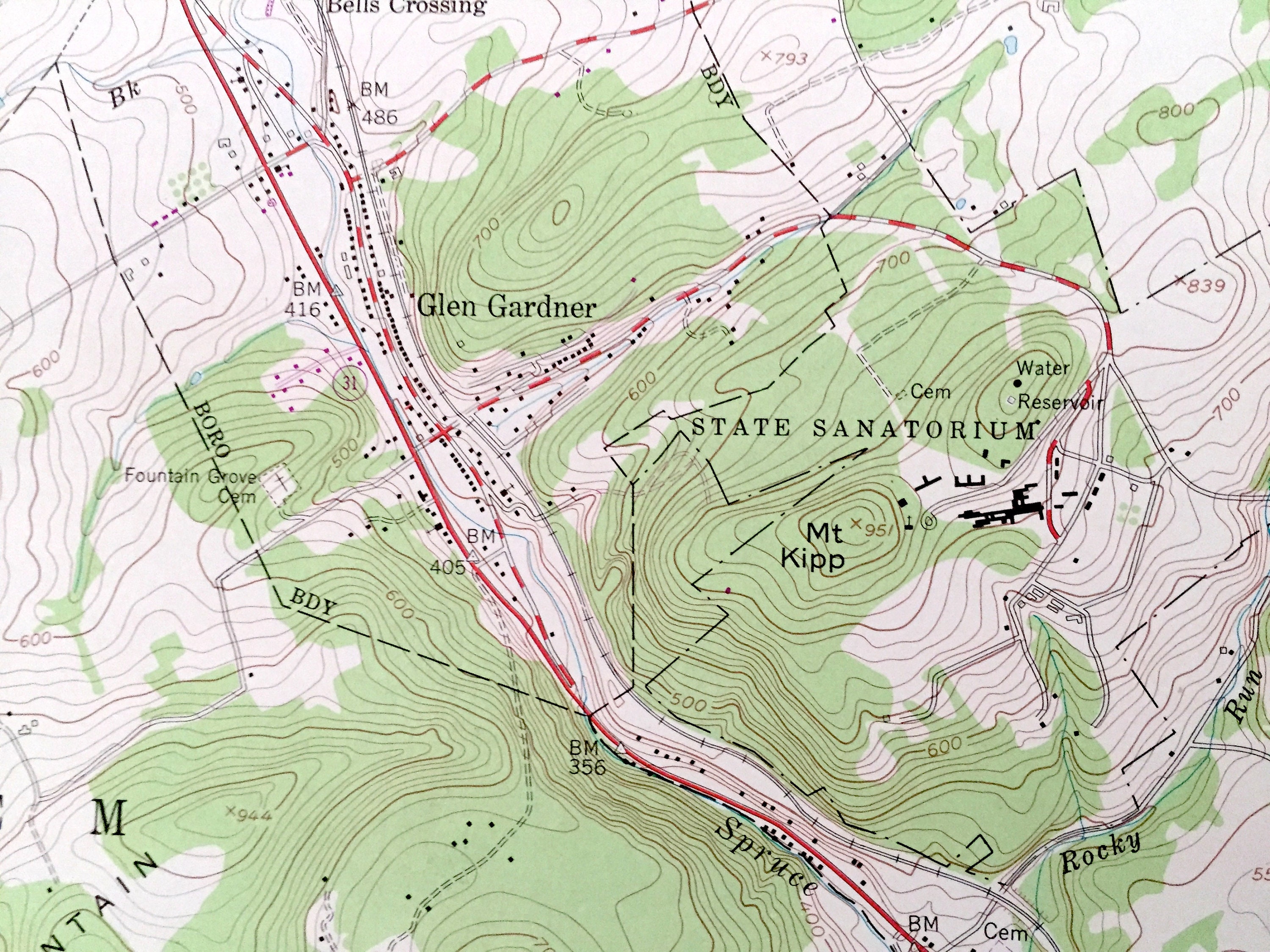Antique High Bridge New Jersey 1954 US Geological Survey Etsy