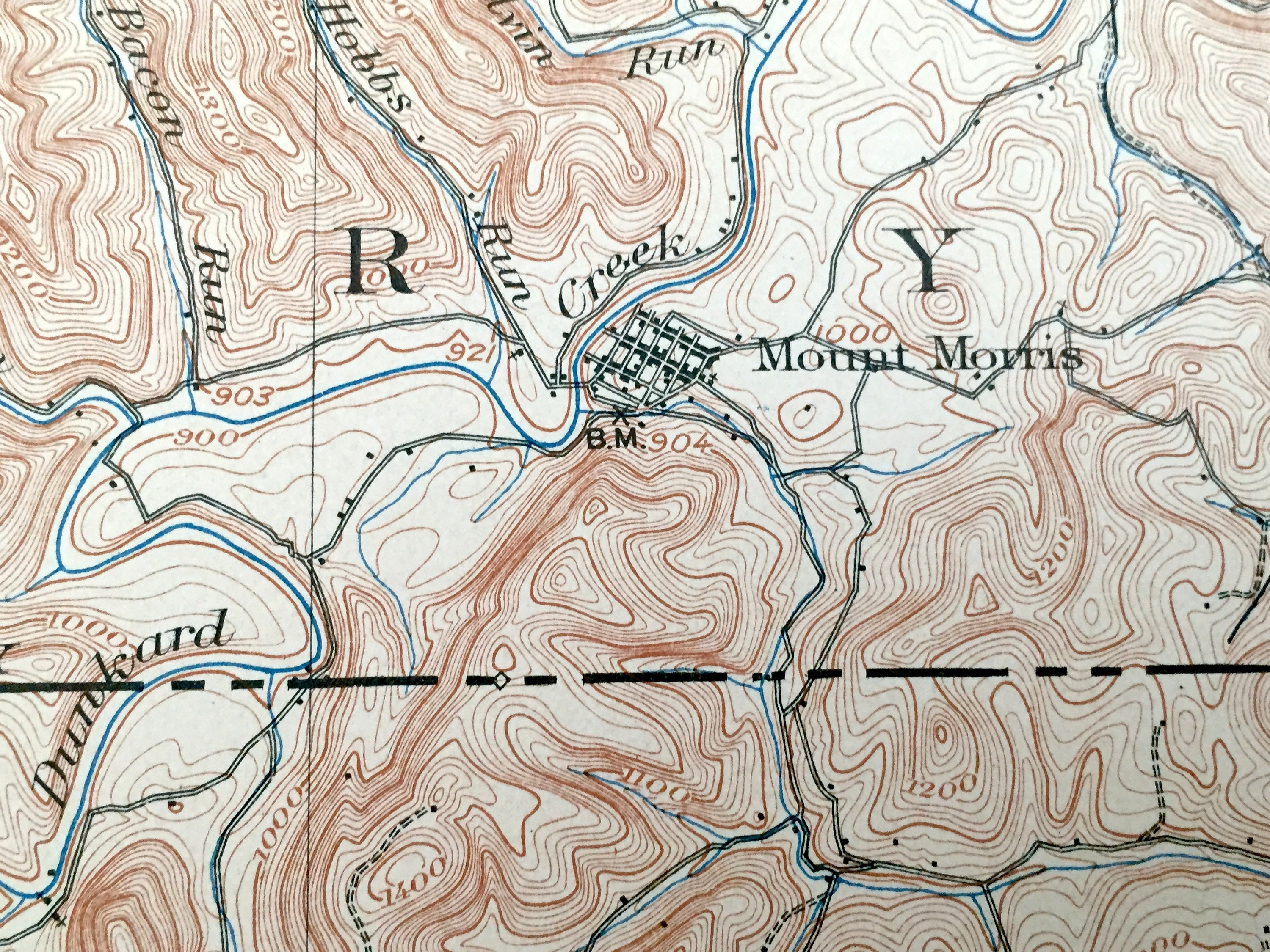 Antique Blacksville West Virginia 1904 US Geological Survey Etsy