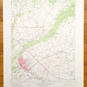 Mapa topográfico antiguo de Elizabethtown, Pensilvania, 1964, del Servicio Geológico de Estados Unidos: South Londonderry, Mount Joy, West Donegal, Rapho, Aberdeen