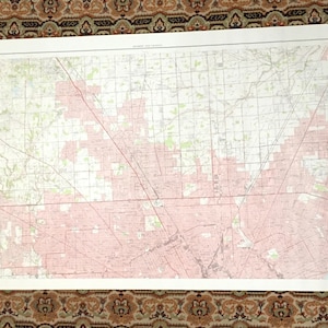 Antiguo Detroit, Michigan 1950 TAMAÑO DE PARED Mapa topográfico del Servicio Geológico de EE. UU. – Grosse Pointe, Hamtramck, Highland Park, Royal Oak, mi