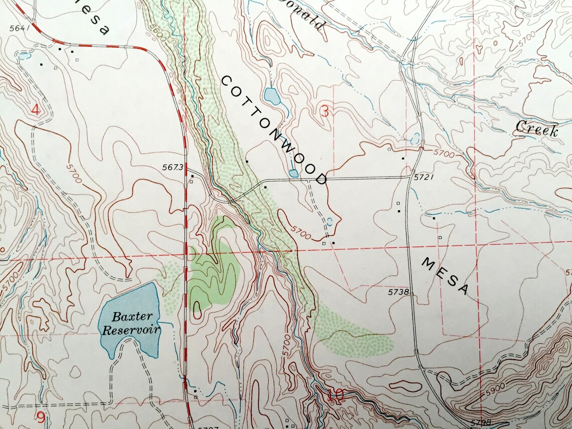 Antique Hotchkiss Colorado 1965 US Geological Survey Etsy