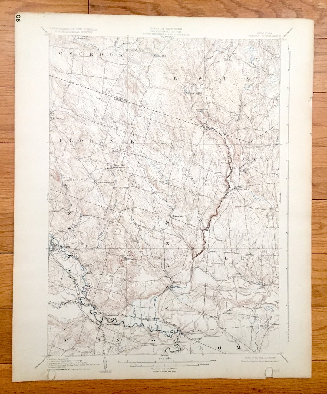Antique Taberg New York 1905 US Geological Survey Topographic Etsy