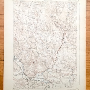 May include: A vintage map of the state of New York, showing the area around the towns of Osceola, Florence, and Rome. The map is printed in black and white and includes contour lines, rivers, and other geographical features.