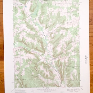 Antike Lottsville, Pennsylvania 1968 U.S. Geologische Übersicht Topographische Karte – Wrightsville, Bear Lake, Warren, Chautauqua County, Freehold