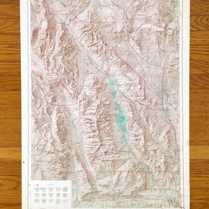 Antike Death Valley Nationalpark, Kalifornien 1972 US Geologische Dienst Topographische Karte – Inyo, Nye, Esmeralda County, Nevada, Panamint CA