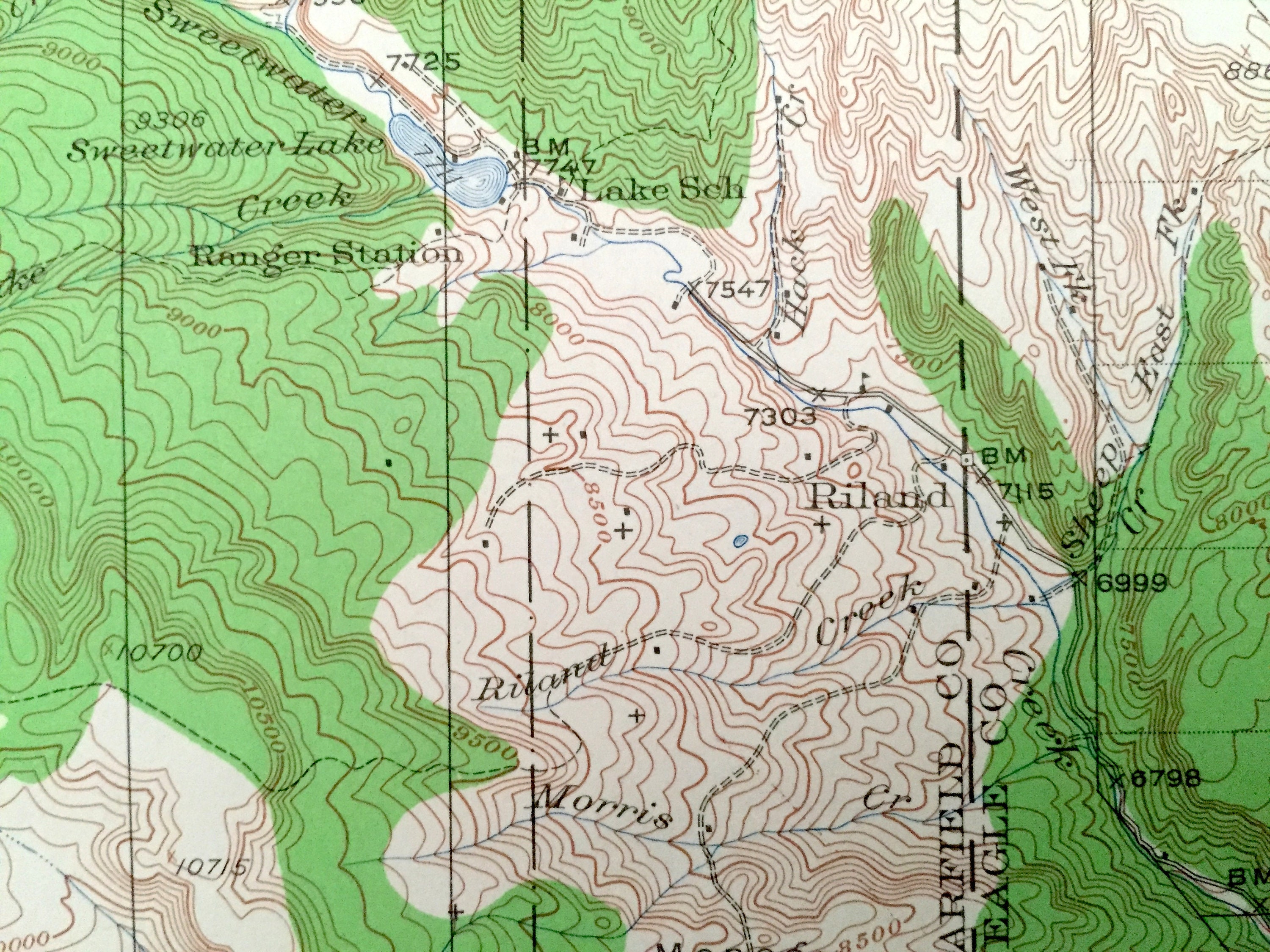 Antique Glenwood Springs Colorado 1927 US Geological Survey Etsy
