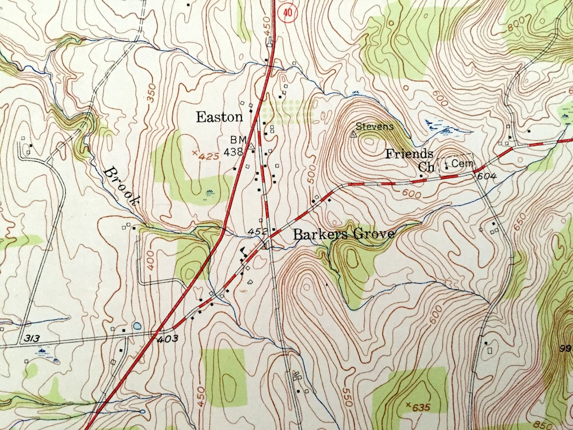 Antique Schaghticoke New York 1954 US Geological Survey Etsy