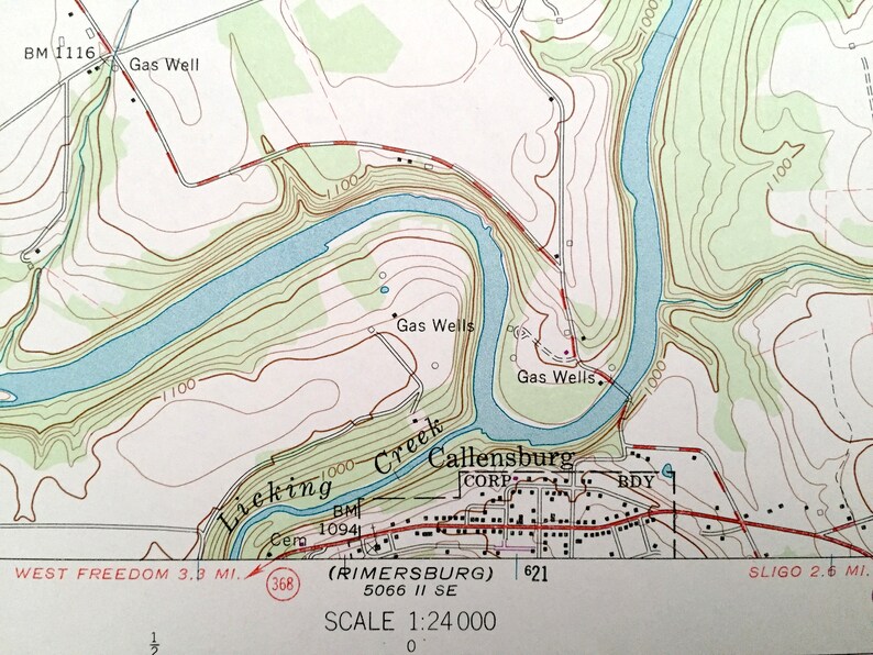 Antique Knox Pennsylvania 1963 US Geological Survey Etsy