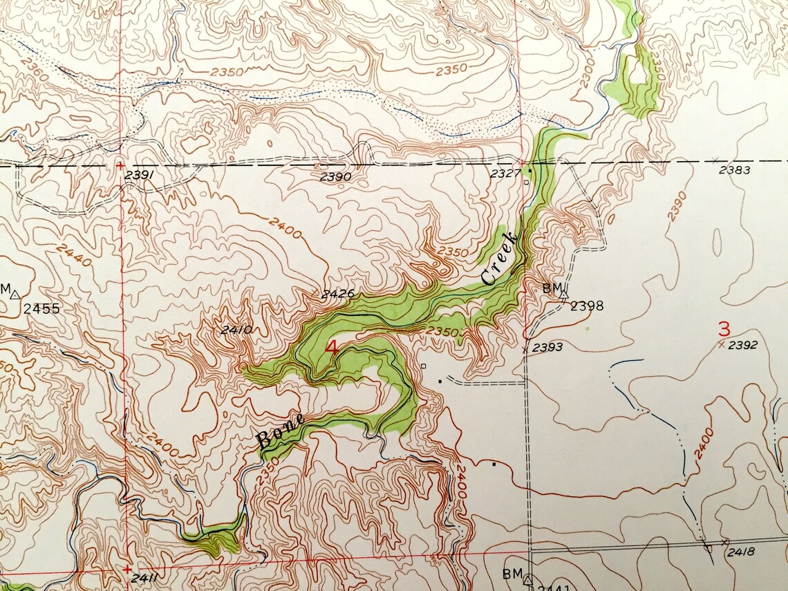 Antique Ainsworth Nebraska 1954 US Geological Survey Etsy