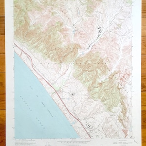 Antike Las Pulgas Canyon, Kalifornien 1968 US Geological Survey Topographische Karte – San Diego County, Camp Pendleton, Las Flores, Stuart Mesa