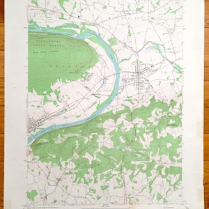 Antique Muncy, Pennsylvania 1965 US Geological Survey Topographic Map – Fairfield, Muncy Creek, Lewis, Delaware, Clinton, Montgomery
