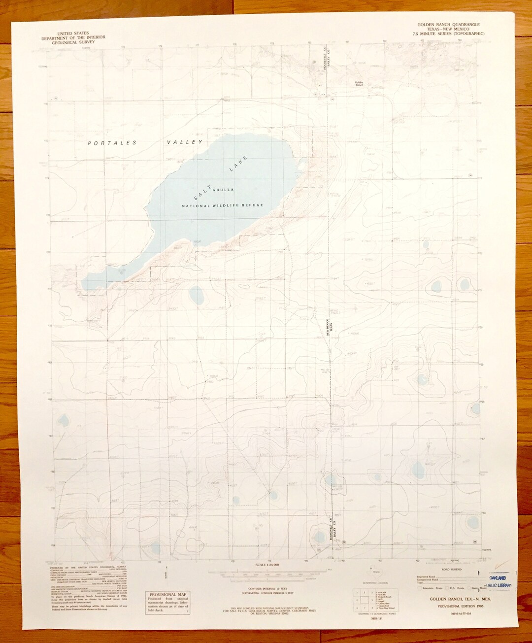 Antique Golden Ranch, Texas & Portales Valley, New Mexico 1985 US ...