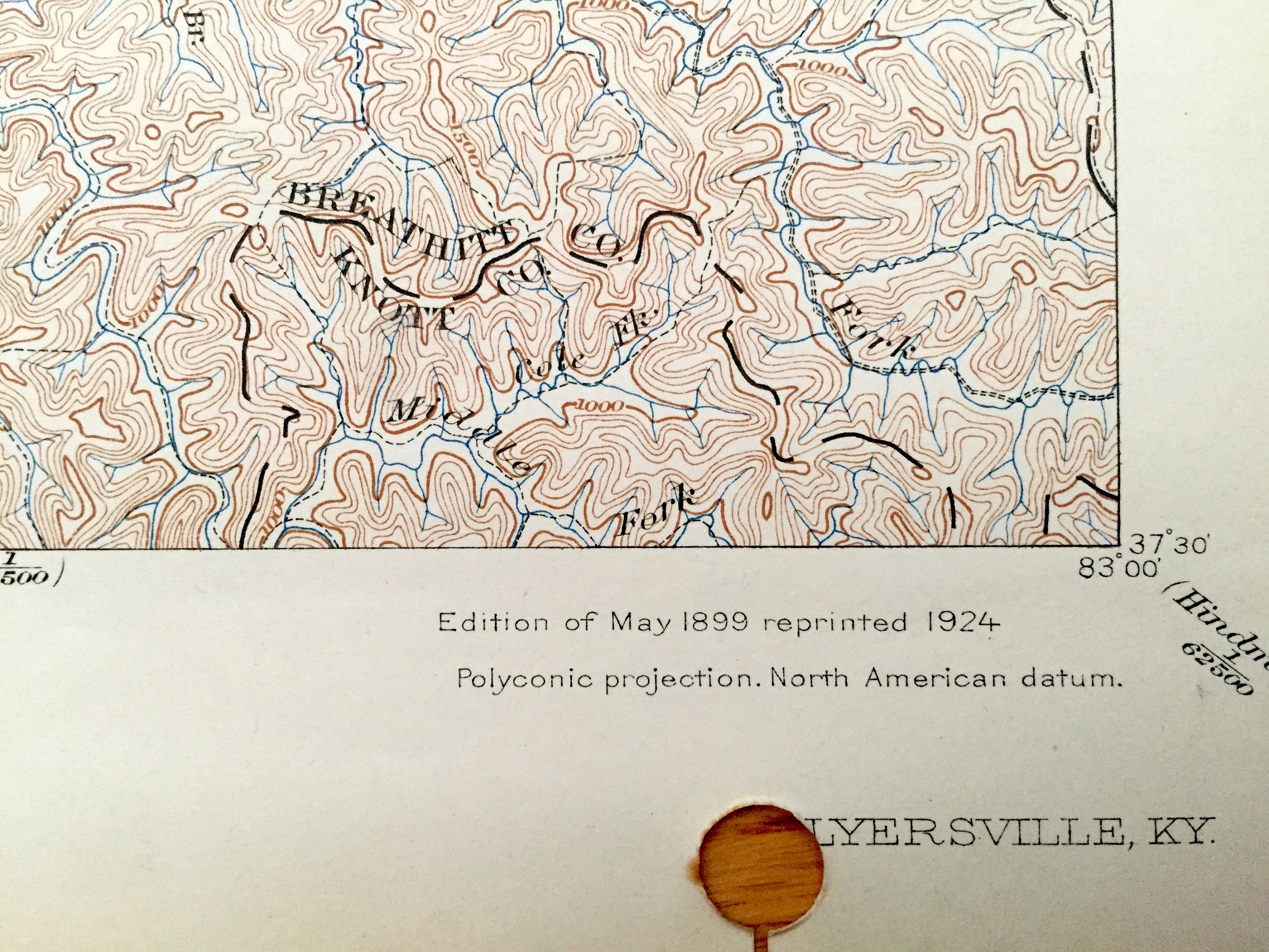 Antique Salyersville Kentucky 1899 US Geological Survey Carte Etsy