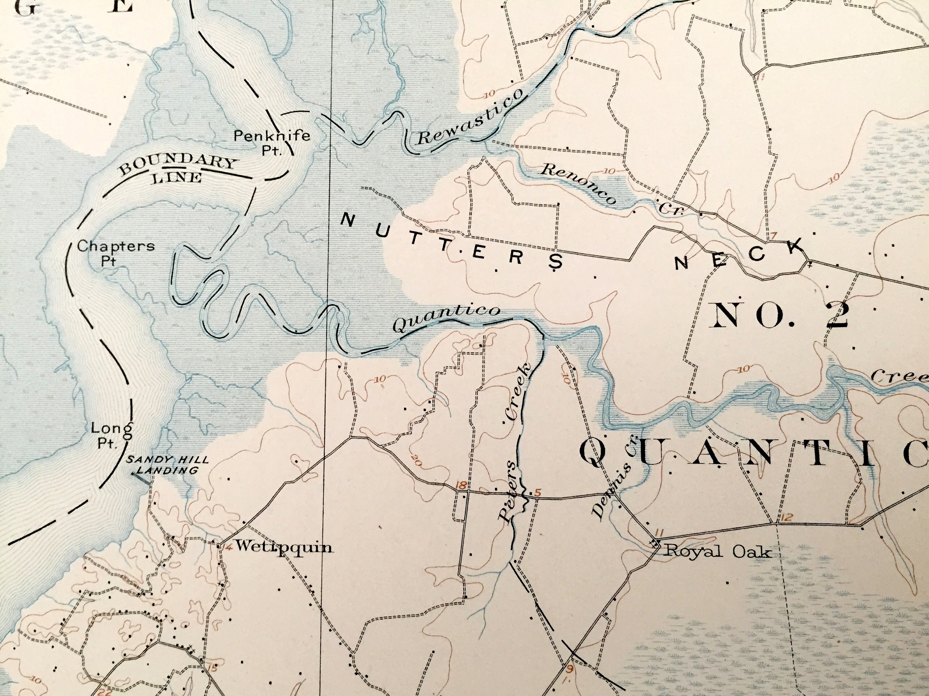 Antique Nanticoke Maryland 1903 US Geological Survey Etsy