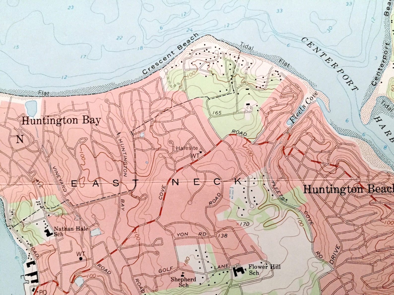 Antique Lloyd Harbor New York 1967 US Geological Survey Etsy