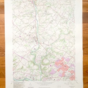 Antike Collegeville, Pennsylvania 1966 US Geological Survey Topographische Karte – Chester, Montgomery County, Perkiomen, Skippack, Worcester PA