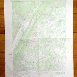 Ancienne carte topographique Otisville, New York, 1969 US Geological Survey - Sullivan, comté d'Orange, Deer Park, Mount Hope, Greenville, NY