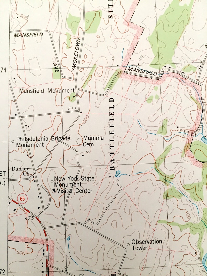 Antique Keedysville Maryland & WV 1978 US Geological Survey Etsy