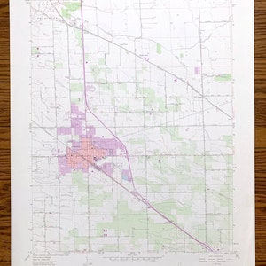Antique Manteca, Californie Carte topographique de l’US Geological Survey de 1952 – Comté de San Joaquin, Calla, Five Corners, résidence d’été, Turner, Californie