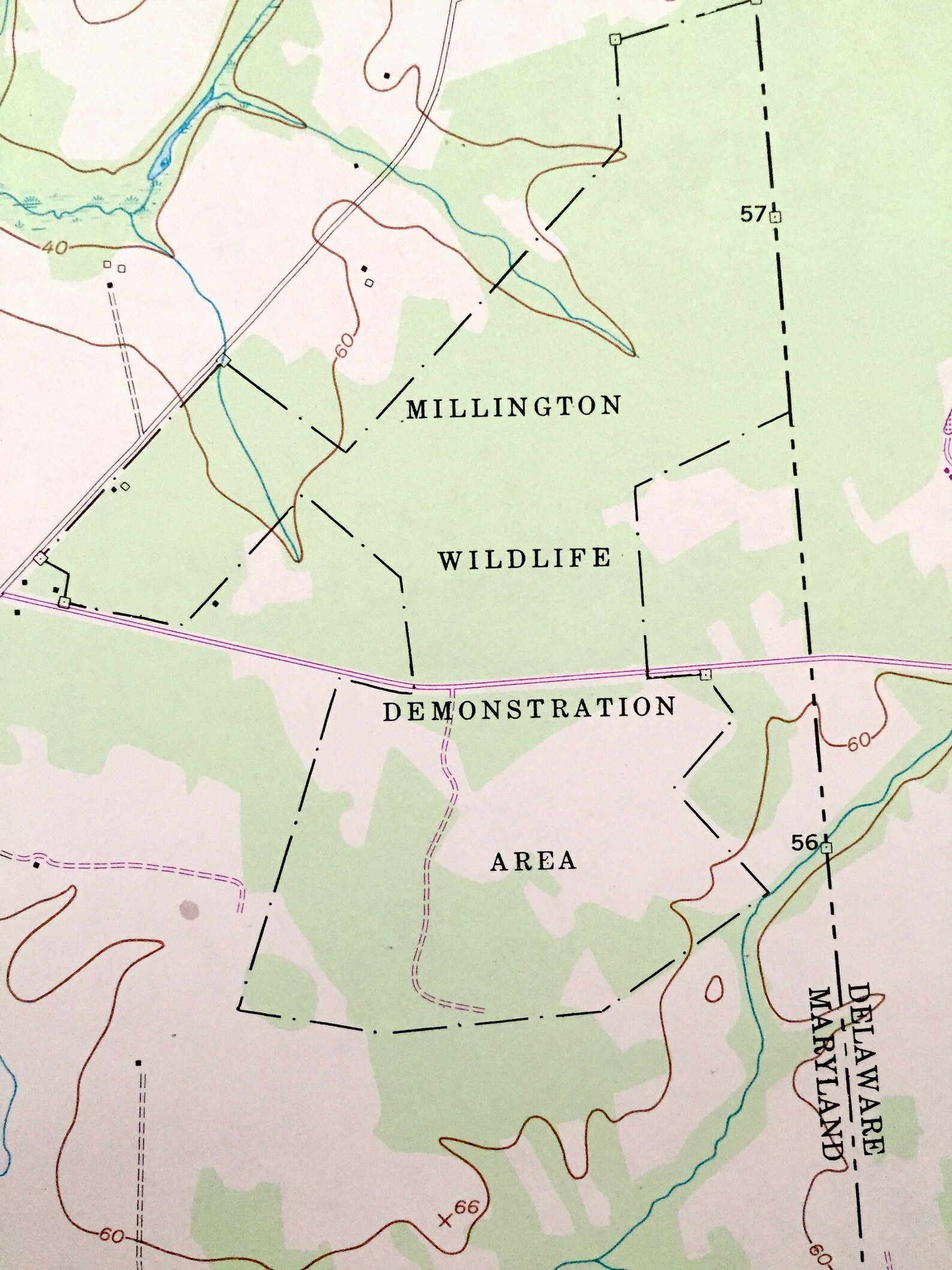 Antique Millington Maryland 1953 US Geological Survey Etsy