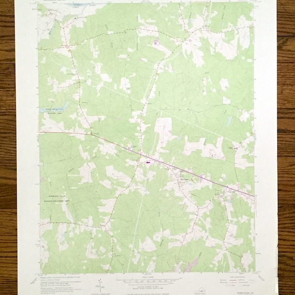 Powhatan Va Maps Etsy