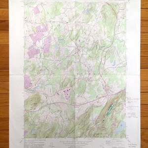 Antik Hopewell Junction, New York 1957 US 1957- 1957- Us-Amerikanisches Erhebungstopographic Map – Putnam, Dutchess County, Wappinger, Fishkill, Beekman, NY