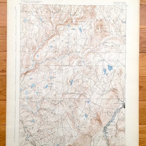 Antique Dundaff, Pennsylvanie Carte topographique de l’US Geological Survey de 1892 – Harford, Gibson, Herrick, Lenox, Clifford, Benton, Greenfield, PA