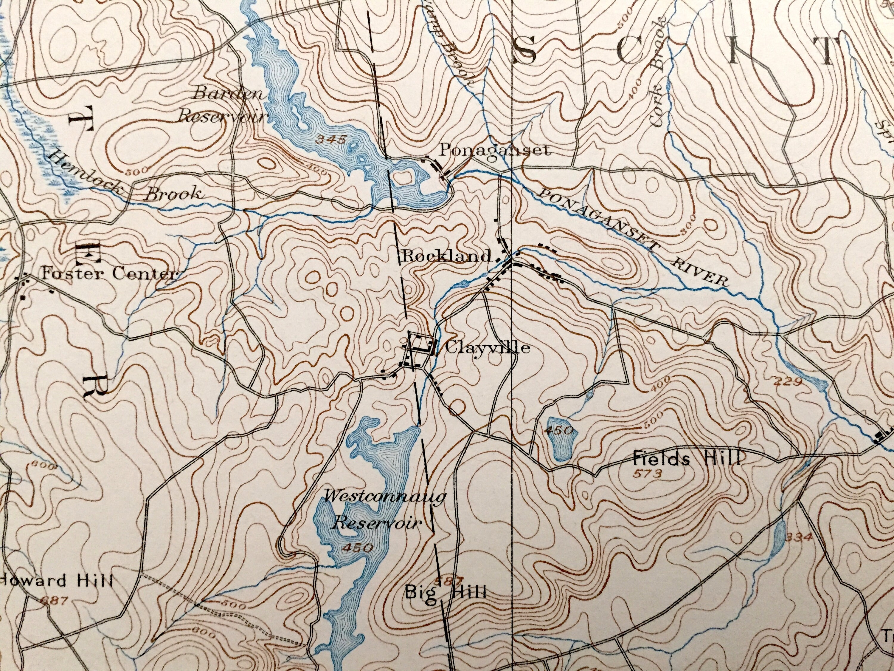 Antique Burrillville Rhode Island 1894 US Geological Survey Etsy