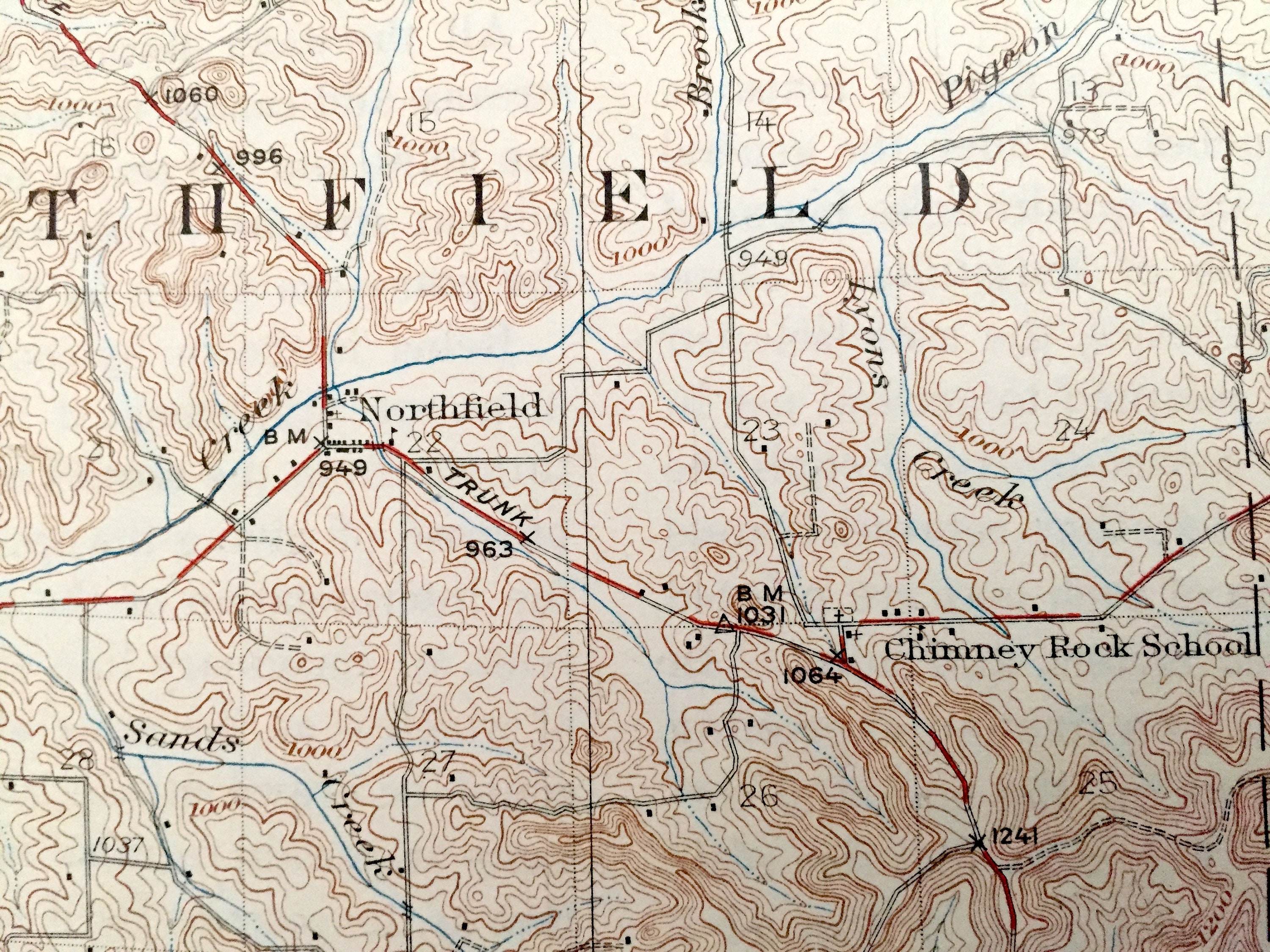 Antique Blair Wisconsin 1927 US Geological Survey Topographic Etsy