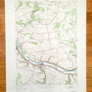 Antique Canajoharie, New York 1944 US Geological Survey Topographic Map – Fulton, Contea di Montgomery, Fort Plain, Palatino, Sprakers, NY