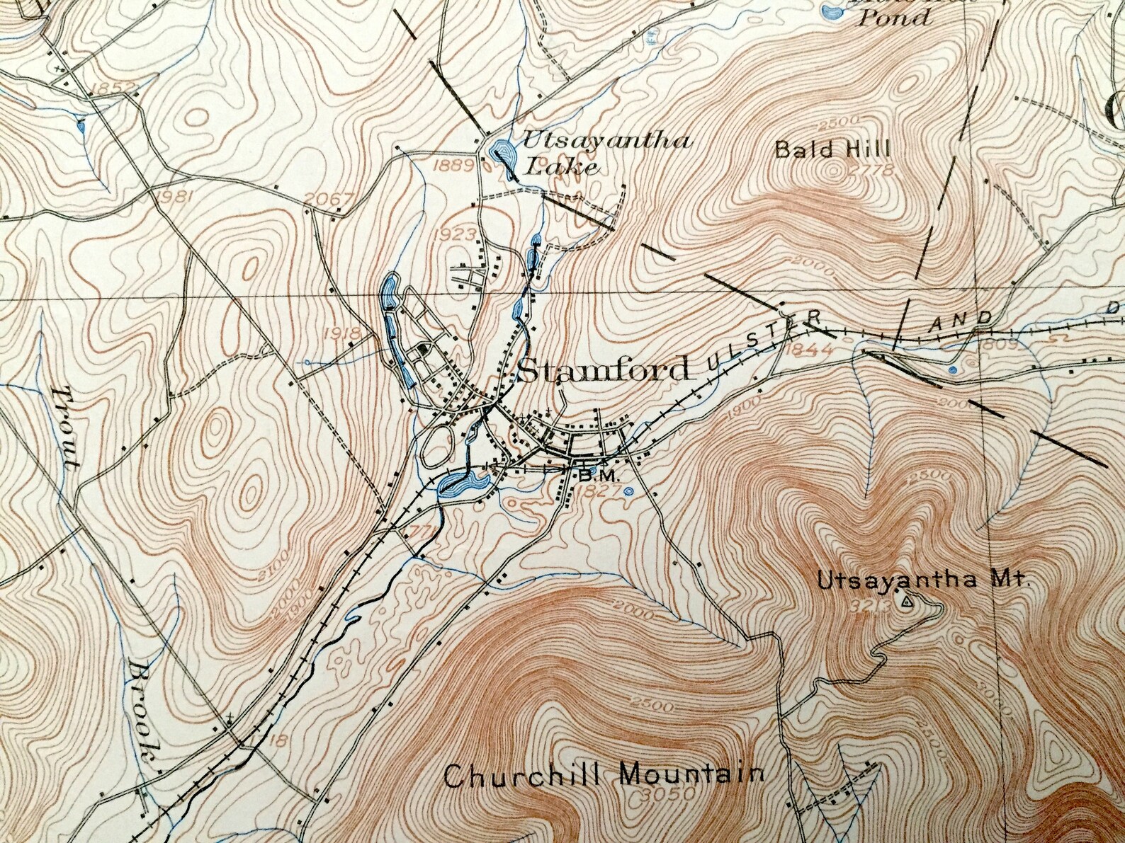 Antique Hobart New York 1904 US Geological Survey Topographic Etsy