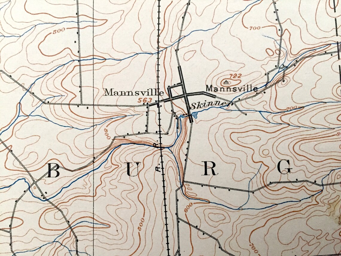 Antique Pulaski New York 1895 US Geological Survey Etsy