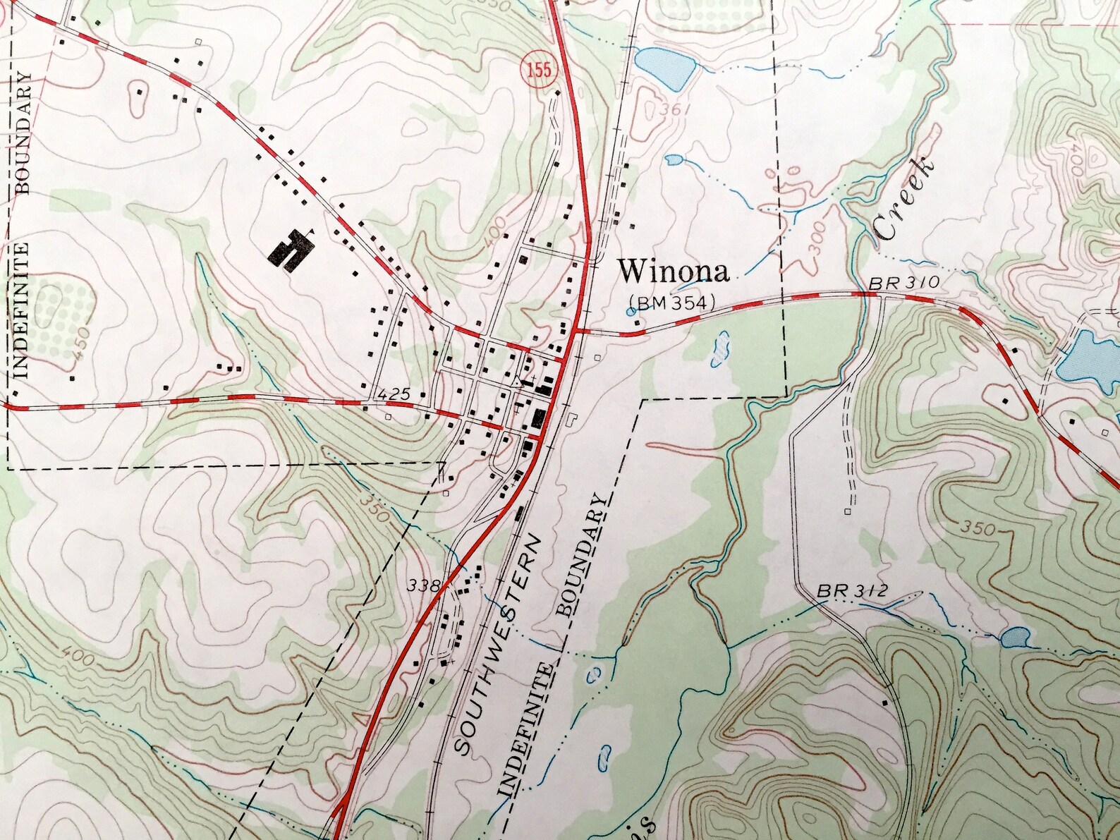 Antique Winona Texas 1966 US Geological Survey Topographic Etsy