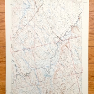 Antique Wytopitlock, Maine 1941 US Geological Survey Topographic Map – Kingman, Reed, Bancroft, Webster, Prentiss, Aroostook, Penobscot