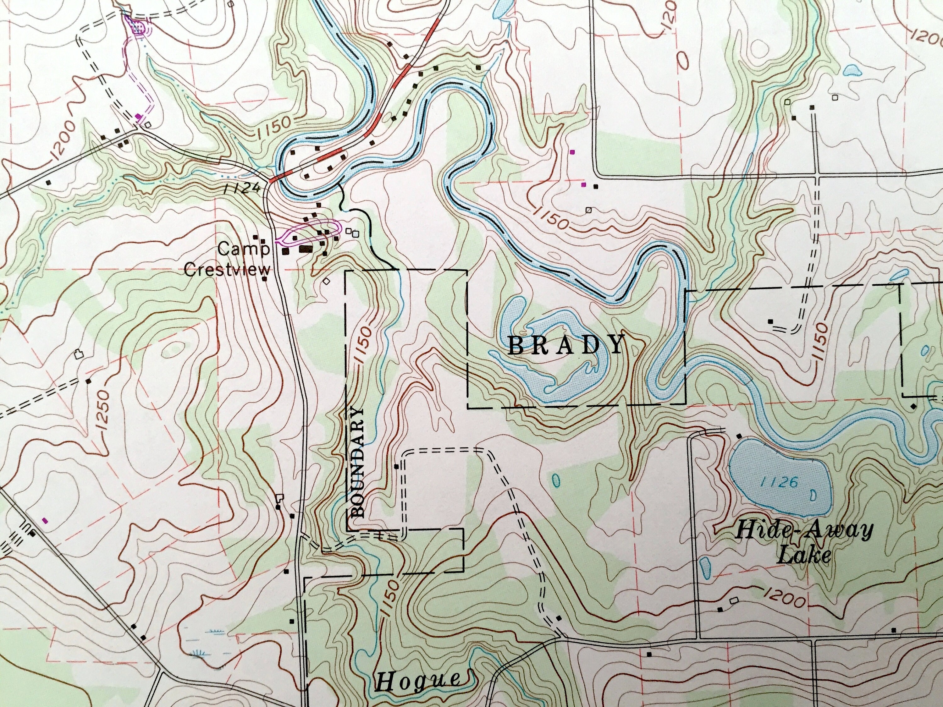 Antique Slippery Rock, Pennsylvania 1961 US Geological Survey