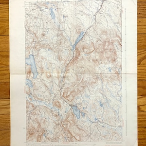 Antiker Inselteich, Vermont 1926 US Geologische Übersicht Topographische Karte - Orleans, Essex County, Brighton, Charleston, Westmore, Morgan, VT
