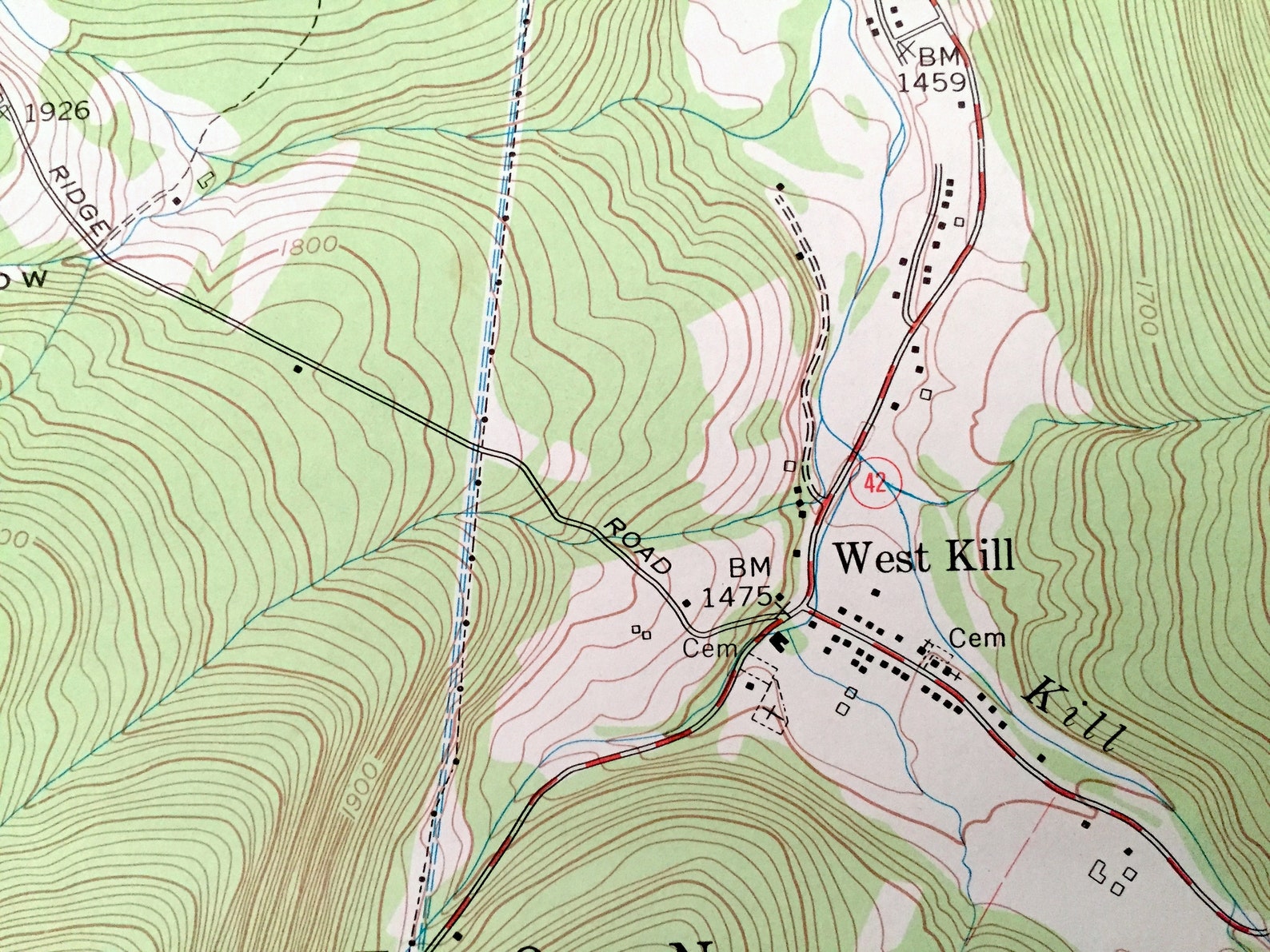 Antique West Kill New York 1960 US Geological Survey Etsy