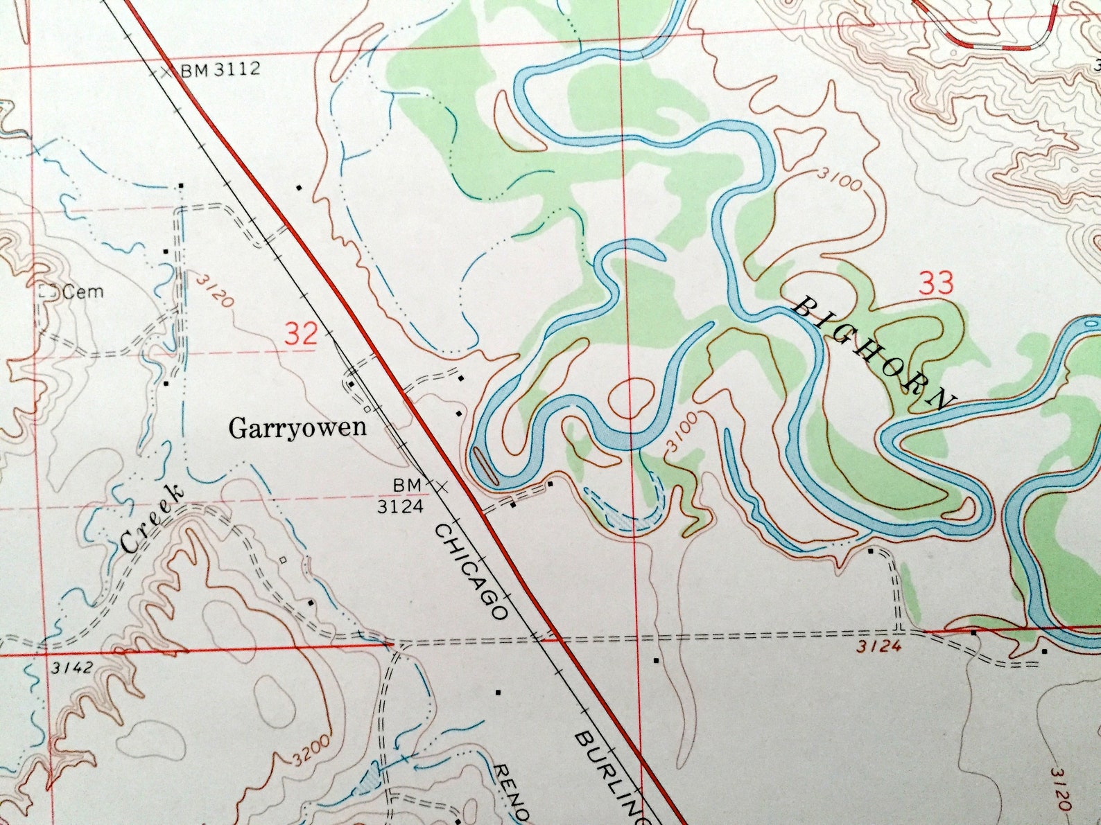 Antique Crow Agency Montana 1967 US Geological Survey Etsy