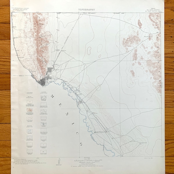 San Elizario Map Etsy