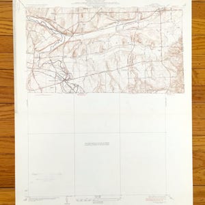Antike Honeoye Falls, New York 1934 US Geologische Untersuchung Topographische Karte – Monroe County, Mendon, Rush, Sibleyville, NY