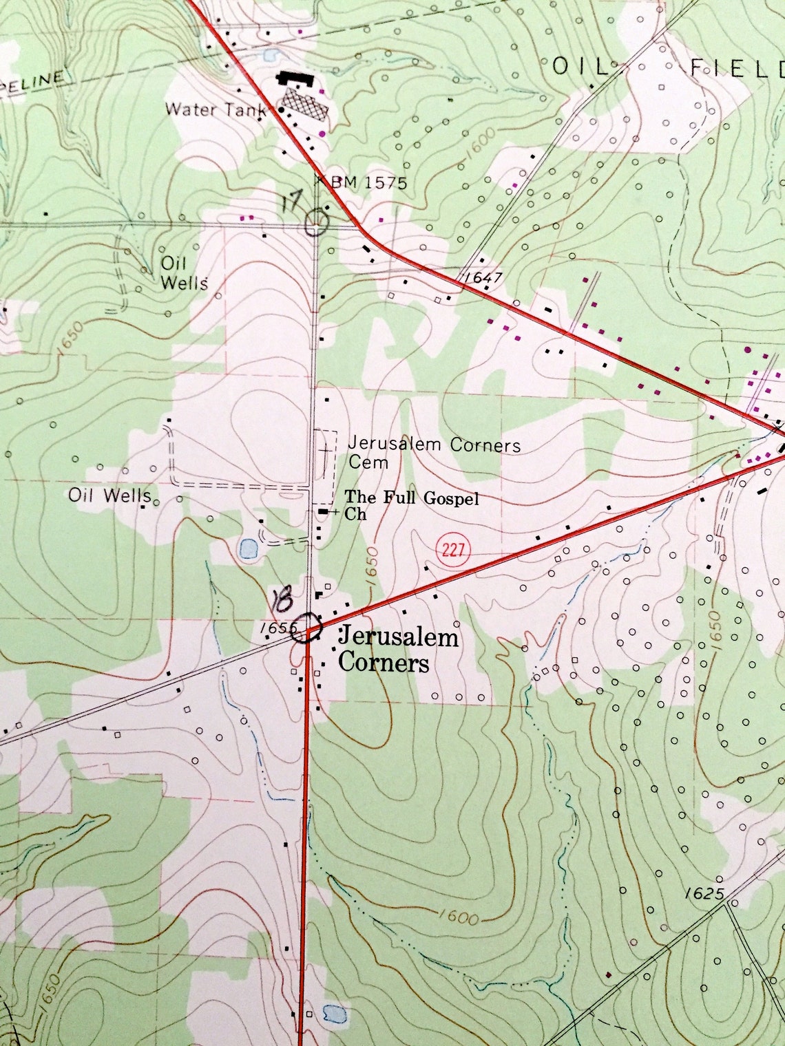 Antique Pleasantville Pennsylvania 1967 US Geological Survey Etsy