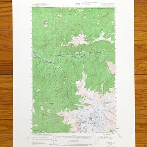 Antike topografische Karte des Mount Baker, Washington, 1952, US Geological Survey – National Forest, Whatcom County, Nooksack River, Koma, Kulshan Mount, WA