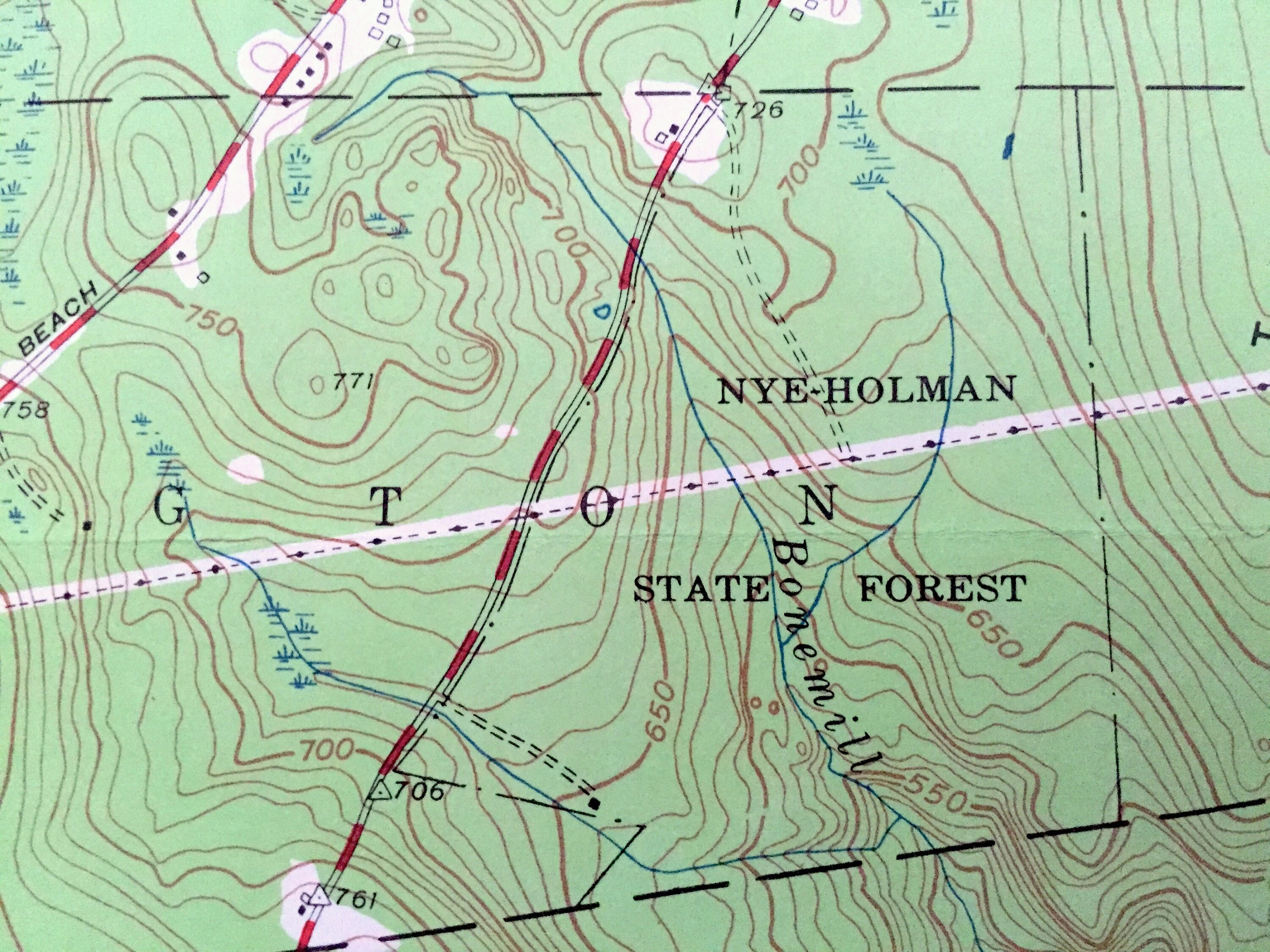 Antique Stafford Springs Connecticut 1952 US Geological Etsy