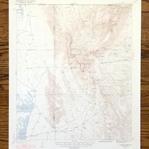 Mapa topográfico del antiguo Guadalupe Peak, Texas, 1933, del Servicio Geológico de Estados Unidos: Hudspeth, condado de Culberson, Frijoles Ables, El Capitan, Salt Lake, TX