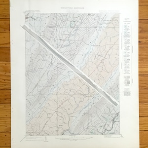 Antique Grantsville, Maryland 1898 US Geological Survey Carte topographique – Allegany, Garrett County, Barton & Somerset, Pennsylvanie MD PA