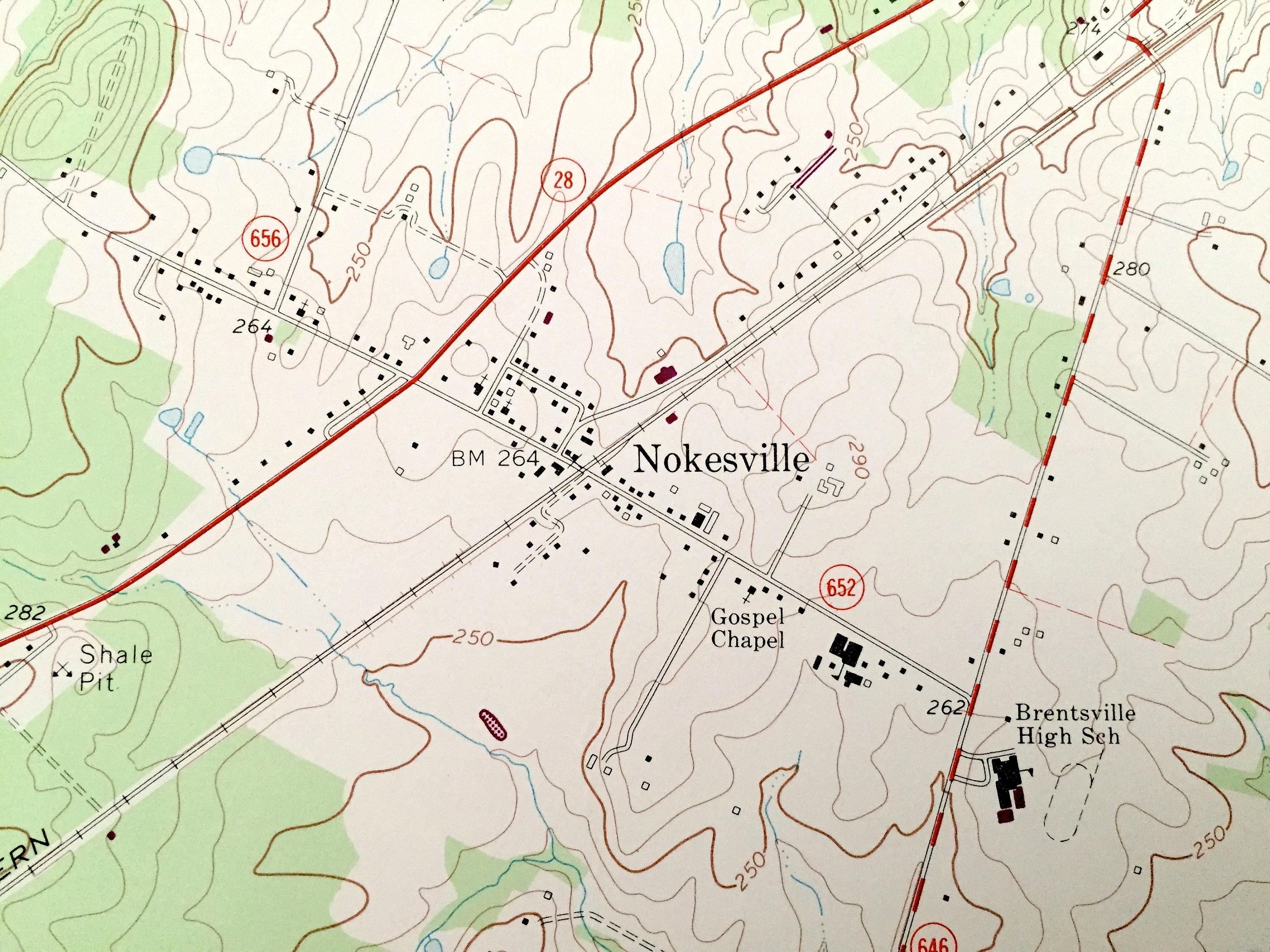 Antique Nokesville Virginia 1966 US Geological Survey Etsy