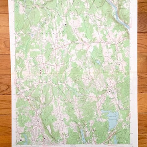 Antique Long Hill, Trumbull, Connecticut 1964 US Geological Survey Topographic Map – Shelton, Monroe, Seymour Oxford Stratford Huntington CT