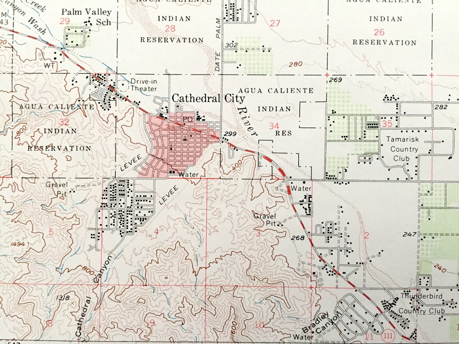 Antique Thousand Palms California 1958 US Geological Survey Etsy