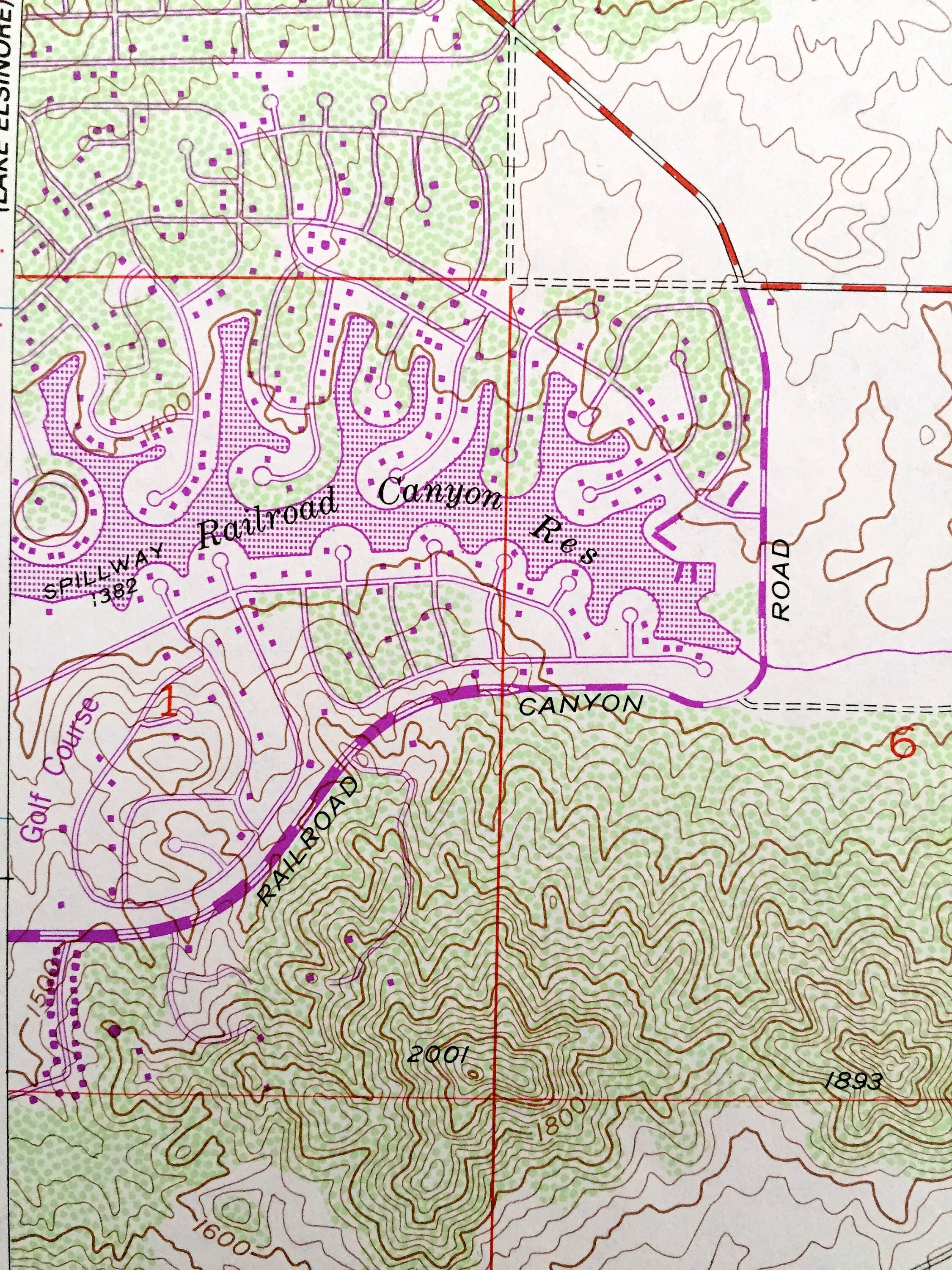 Antique Romoland California 1953 US Geological Survey Etsy Singapore