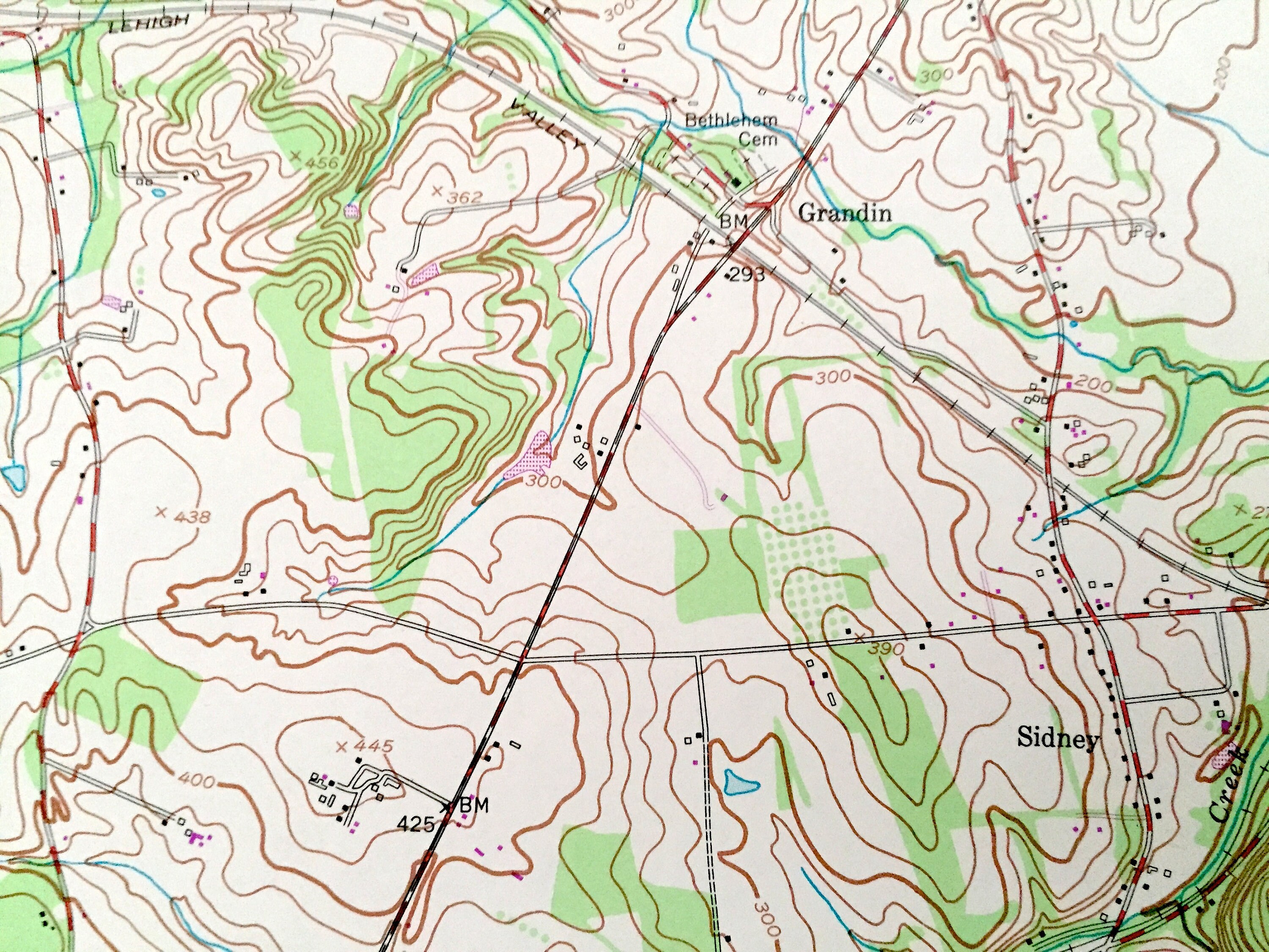 Antique Pittstown New Jersey 1955 US Geological Survey Etsy